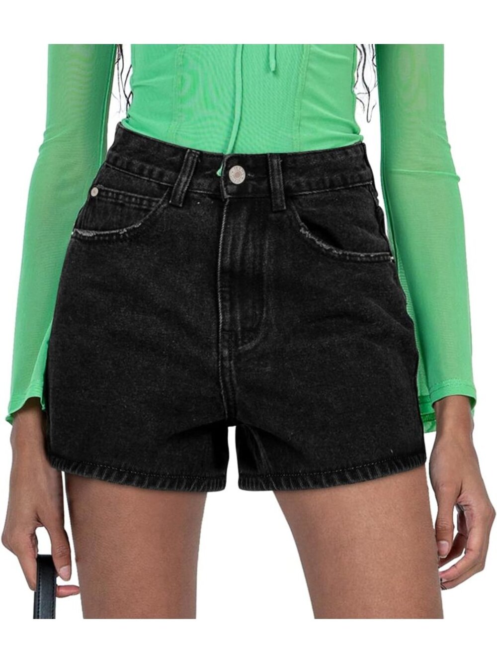 Women's Blue Summer Comfortable Stretchy Denim Casual Hot Short Jort Jean